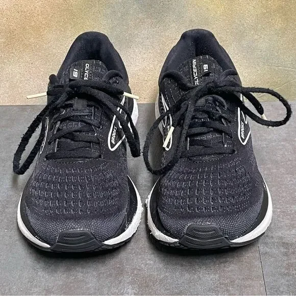 Brooks Glycerin 19 Women's Black/White Running Shoes Size 8.5B - Picture 5 of 16